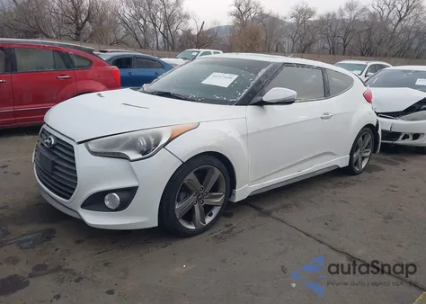 2013 Hyundai Veloster Turbo W/Black z USA, uszkodzony, nr VIN KMHTC6AE4DU167571